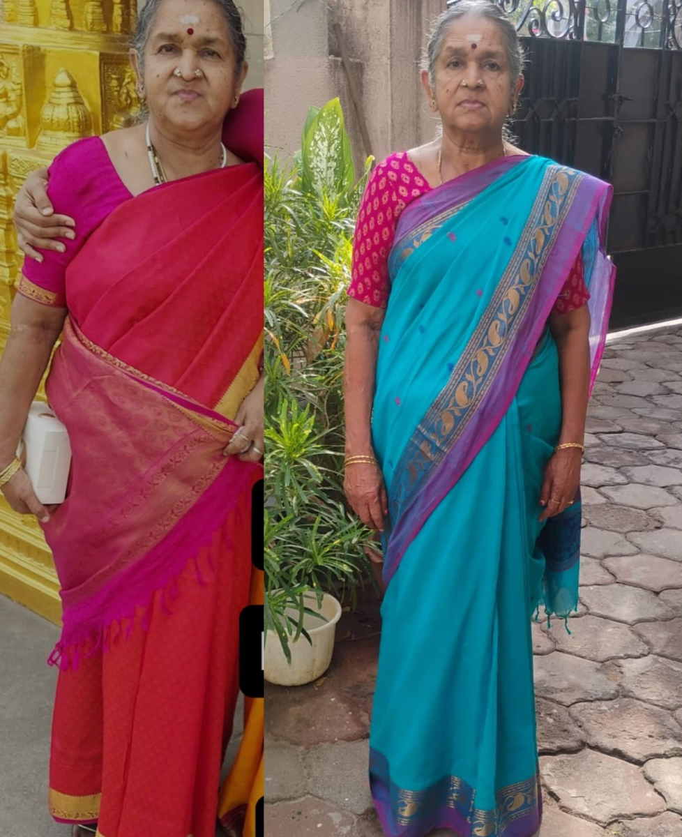 Bhuvana's transformation at 75