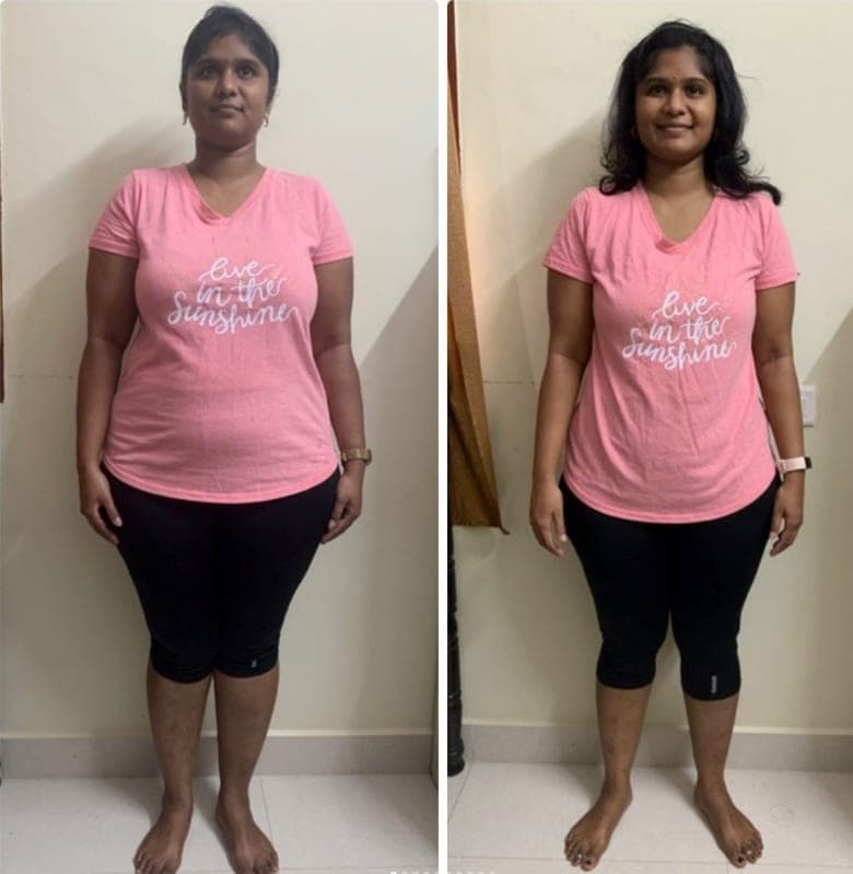 Pavithra's inch loss and confidence transformation